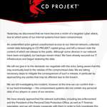 image for CD projekt red just got cyber attacked