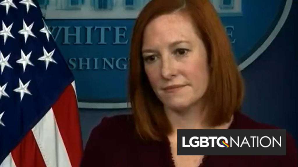 image for Jen Psaki shuts down Fox News’ transphobic question with “Trans rights are human rights”