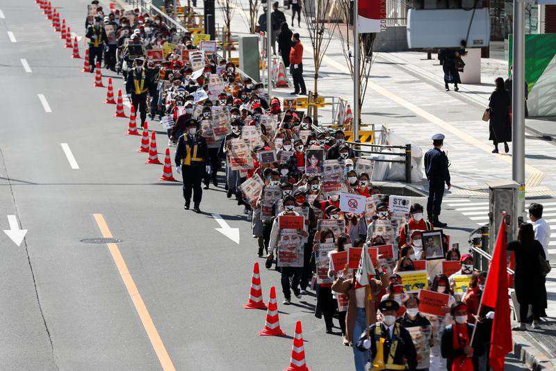 image for Thousands march in Tokyo to protest Myanmar coup, biggest Japan demonstration so far
