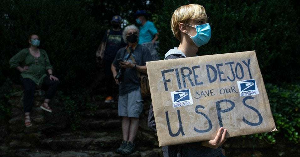 image for 'Fire DeJoy Before He Burns Down USPS': Postmaster General Pushes Plan for Slower Mail, Higher Prices