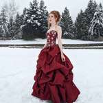 image for Snow in Seattle = Photoshoot in my thrift-flip dress!