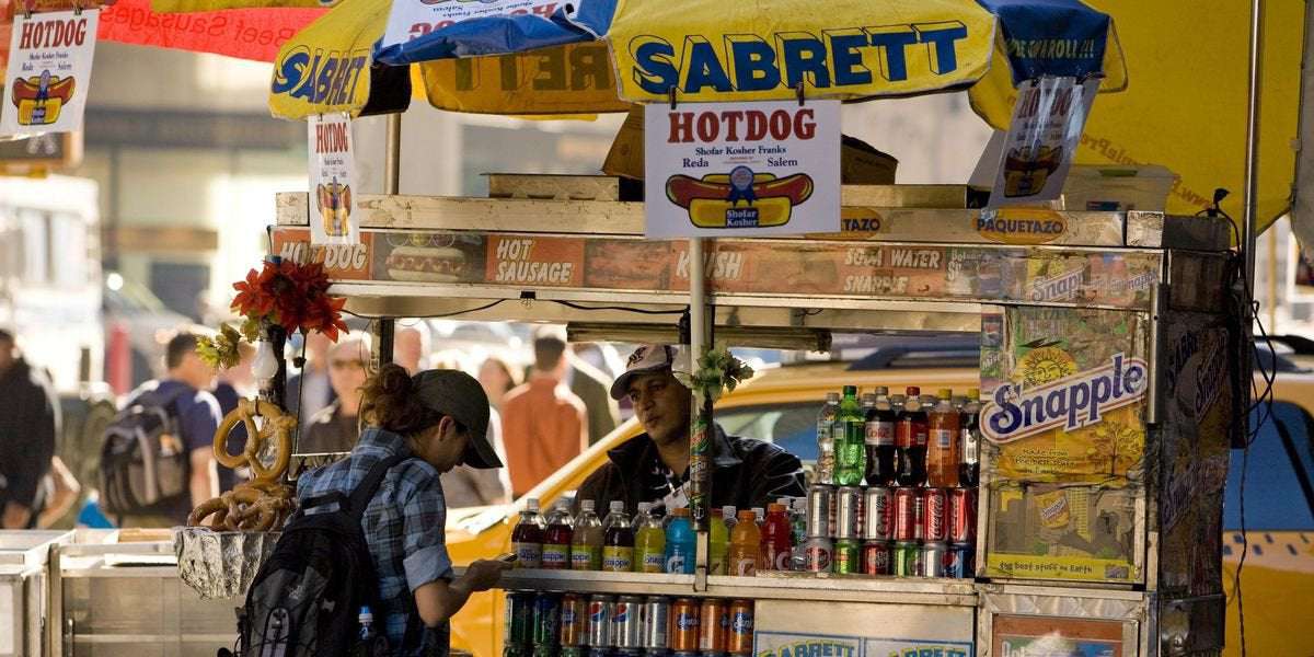 image for New York City Hot Dog Vendors Pay More Than $200,000 For Permits