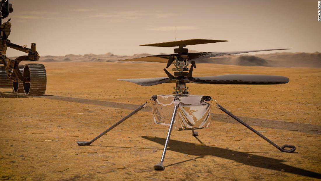 image for Ingenuity helicopter phones home from Mars