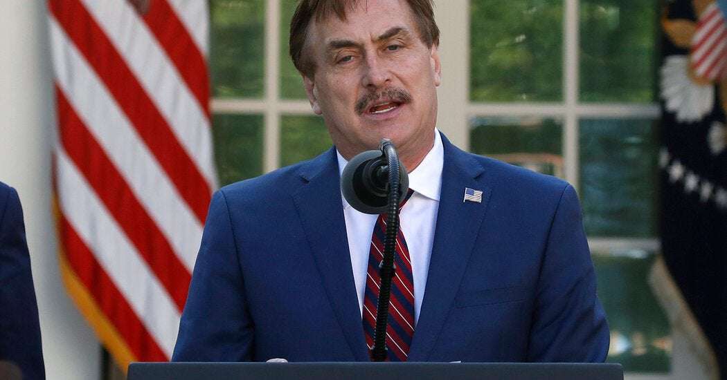 image for MyPillow C.E.O. Mike Lindell Sued by Dominion Over Election Fraud Claims