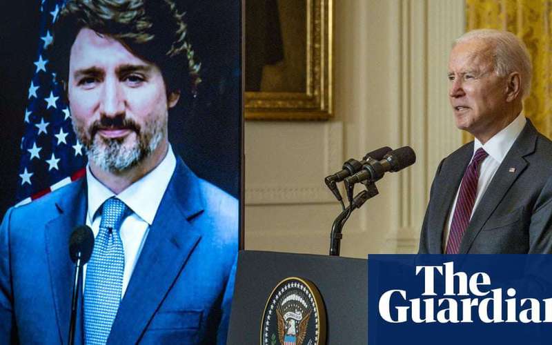 image for Justin Trudeau says US leadership has been 'sorely missed' during first meeting with Biden
