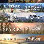 image for Skyrim map is small when compared to other ones but it feels huge
