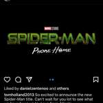 image for Tom Holland announces title of Far From Home sequel