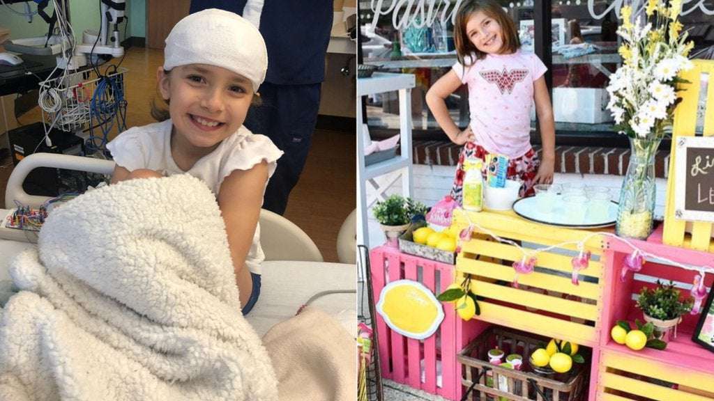 image for Little girl, 7, opens her own lemonade stand to fund her own brain surgeries