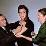 image for Elvis Presley receiving the polio vaccine live on the Ed Sullivan Show in 1956.