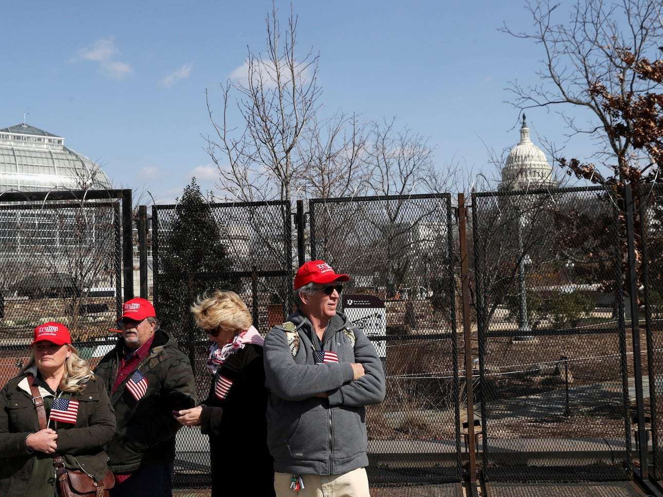 image for A handful of QAnon followers flew all the way from California to DC in hopes of watching Trump's March 4 'inauguration'