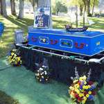 image for A 10 year old boy who had been terminally ill had asked for a Lego casket to be buried in. Thankfully someone was able to make that happen for him using 26,000 Lego bricks.
