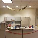 image for In my covid vacant office, it's been this womans birthday for over a year.
