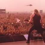 image for Metallica playing to over a million Russian fans while helicopters fly overhead in 1991
