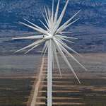 image for These lined up wind turbines.