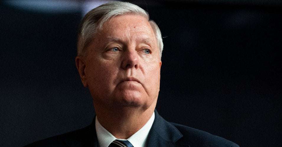 image for 'Make Him Do It': Lindsey Graham Says He Would Talk Until He 'Fell Over' to Stop Voting Rights Bill