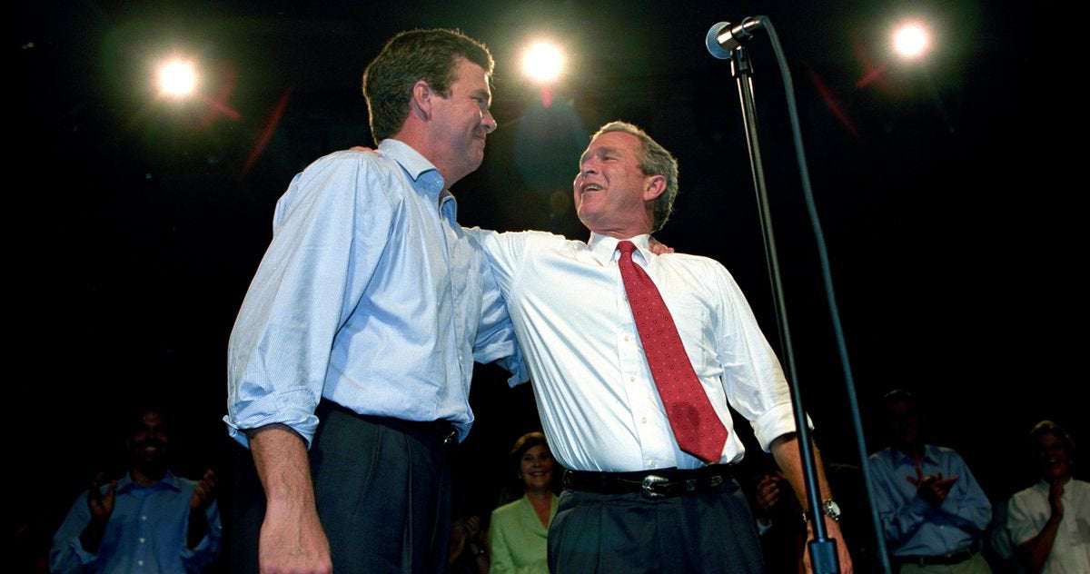 image for Conservative George W. Bush Is Now Too Liberal for His Party