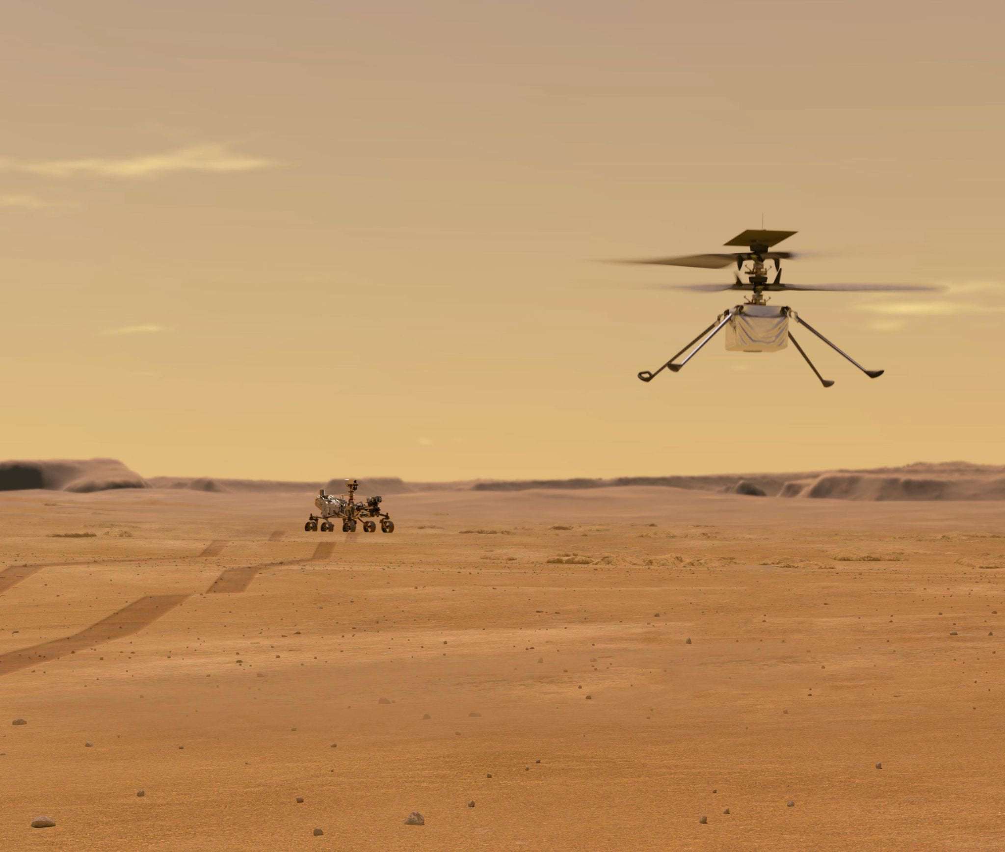 image for Tiny Mars helicopter to pay homage to Wright brothers