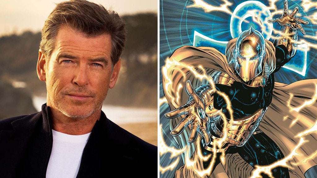 image for 'Black Adam': Pierce Brosnan to Play DC Hero Dr. Fate Opposite Dwayne Johnson (Exclusive)