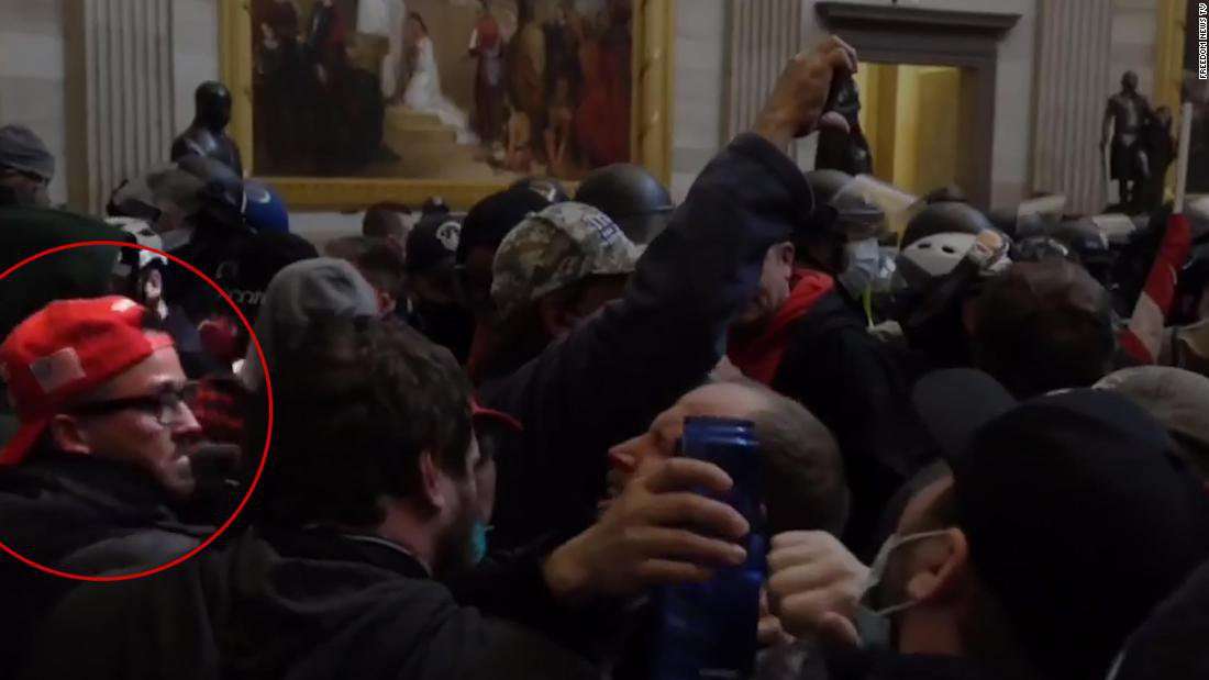 image for Videos show ally of Marjorie Taylor Greene among mob inside Capitol during January 6 riot