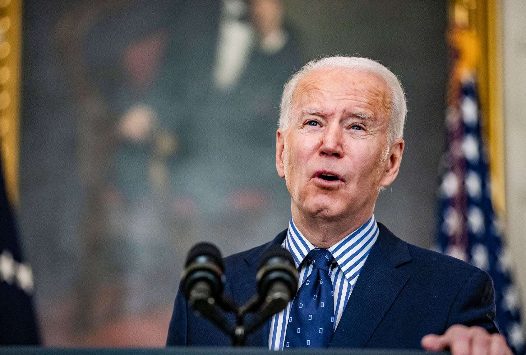 image for Joe Biden ignores Fox News at his first White House press conference, upsets right-wing media