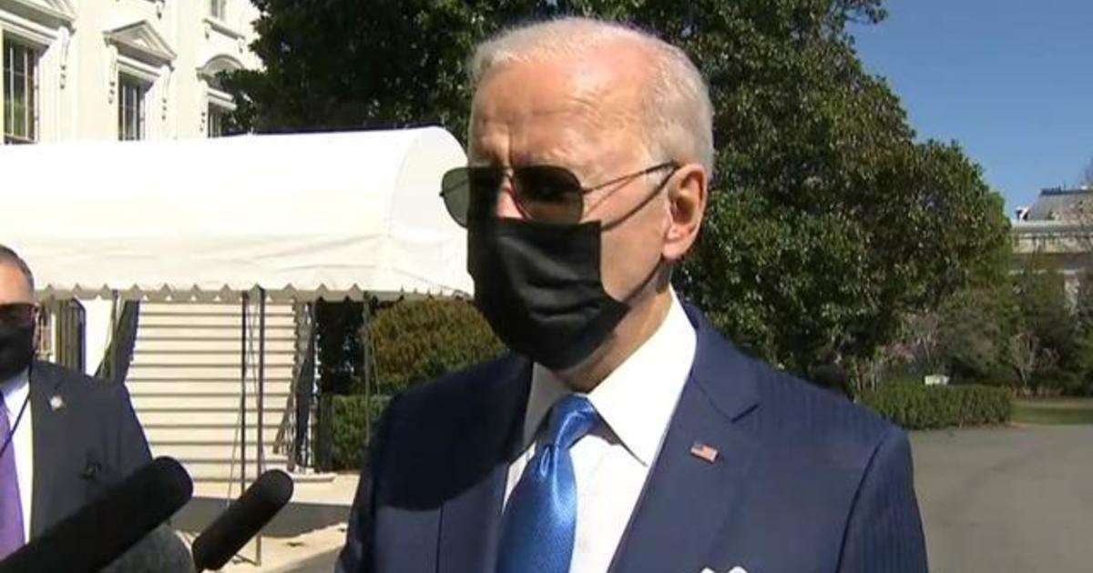 image for Biden says Justice Department is "taking a look" at Georgia elections law