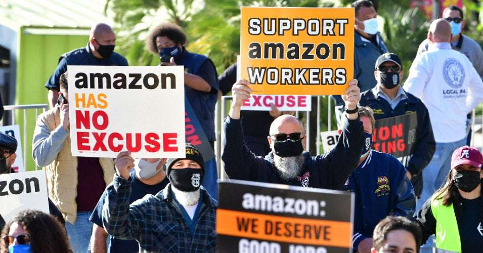image for 'Getting Nervous'? Bezos Told Amazon Execs to Hit Back at Critics Amid Historic Union Drive