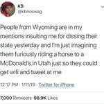 image for I love these Wyoming jokes on twitter.
