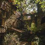 image for A beautiful spiral staircase in a abandoned castle