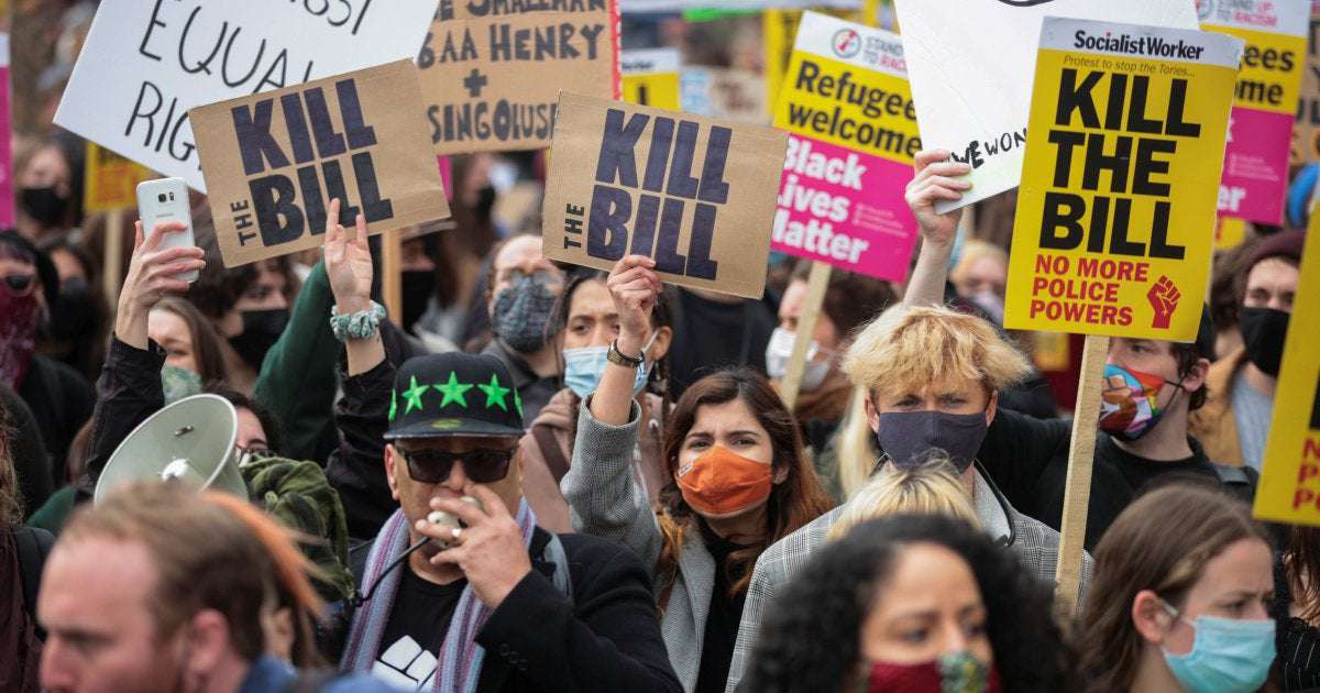 image for ‘Kill the bill’: Hundreds in UK protest against new crime law