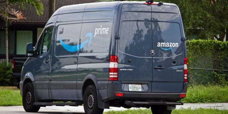 image for Amazon admits its drivers sometimes have to pee in bottles