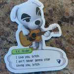 image for Wife bought Animal Crossing stickers for the kid. This was one of them.
