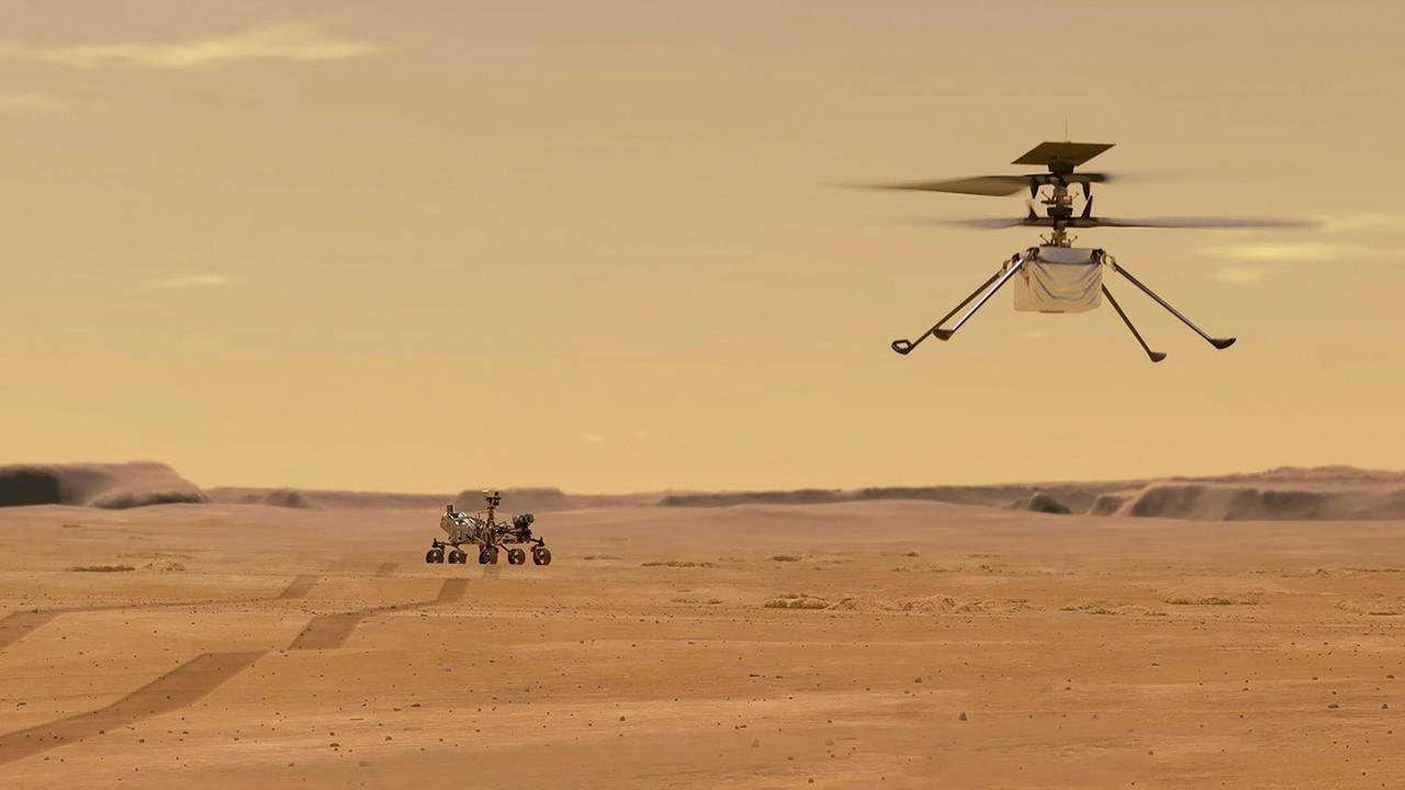 image for NASA's Ingenuity helicopter survives first night alone on Mars