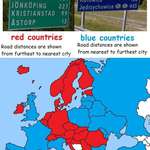 image for Road distances order in Europe