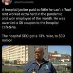 image for Hospital janitor work extra hard in the pandemic and CEO got 13 % raise