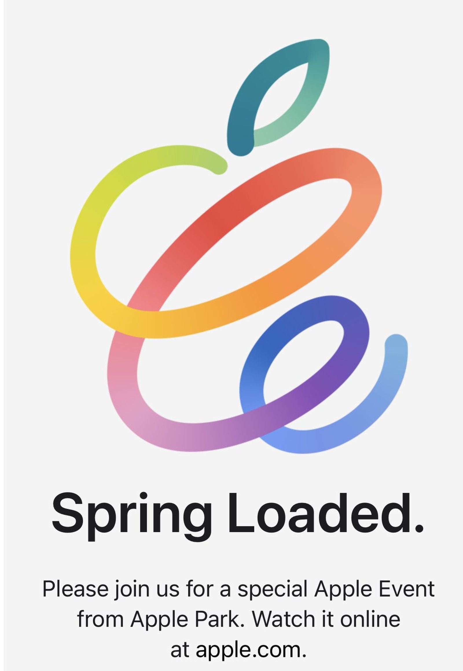 image for Apple's 'Spring Loaded' Event Officially Announced for Tuesday, April 20