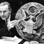 image for In 1945, a group of Soviet school children presented a US Ambassador with a carved US Seal as a gesture of friendship. It hung in his office for seven years before discovering it contained a listening device.