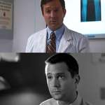 image for In The Dark Knight Rises (2012), comedian Thomas Lennon plays a doctor. He also played a doctor in Memento (2000), another Christopher Nolan movie. Nolan specifically offered him the role in Rises. Lennon thinks both characters are the same person.