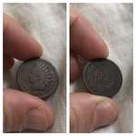 image for Found a penny from 1864 when cleaning out my wood stove