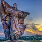 image for This 50-foot tall statue of a Native American woman in South Dakota titled “Dignity.”