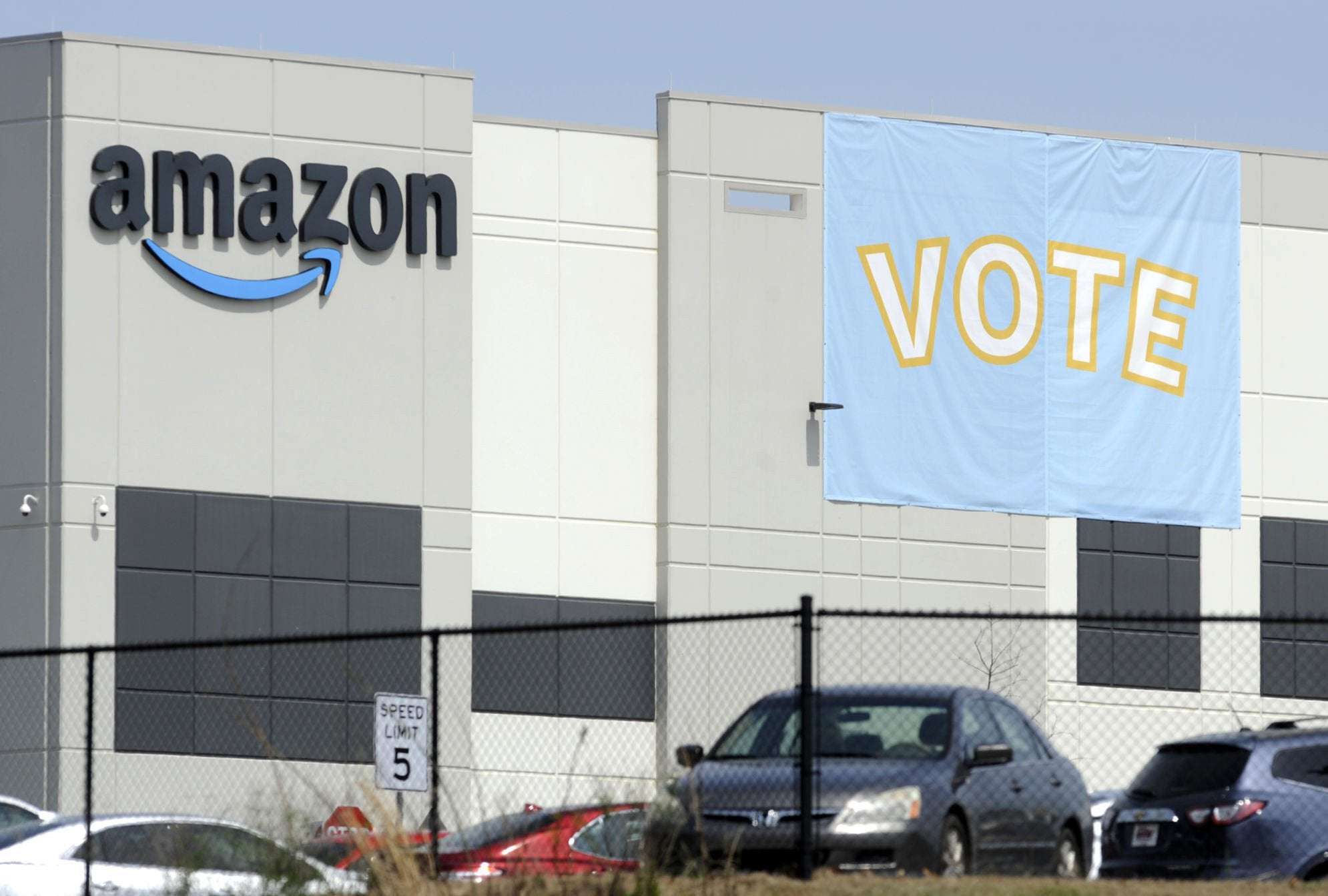 image for Union accuses Amazon of illegally interfering with vote