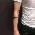 image for Thanks I hate forearm band tattoos.