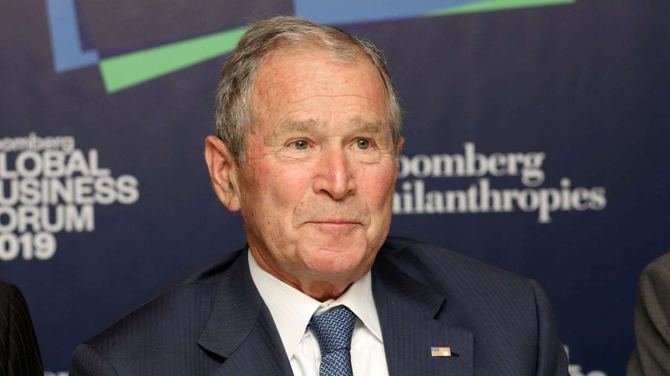 image for George W. Bush says he wrote in Condoleezza Rice for president in 2020
