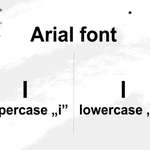 image for "Arial" may be simple, but it has one significant flaw....