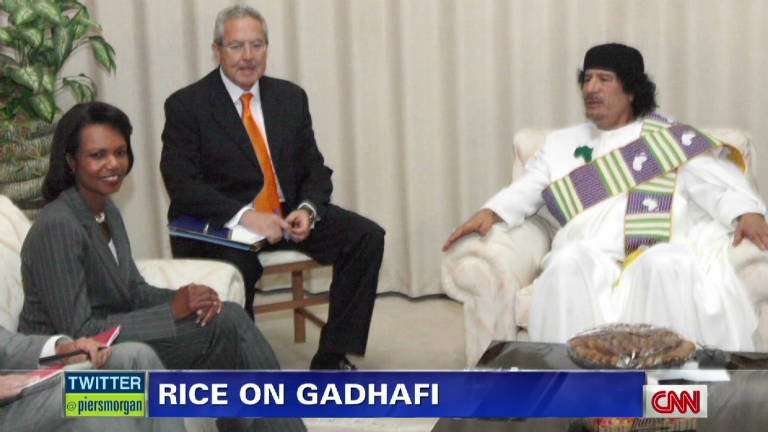 image for Condoleezza Rice says Gadhafi crush was 'weird and a bit creepy'