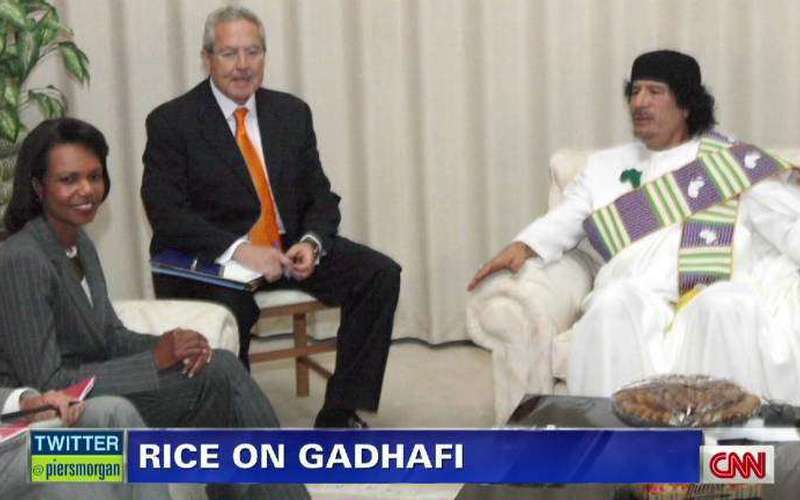 image for Condoleezza Rice says Gadhafi crush was 'weird and a bit creepy'