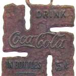 image for Coca-Cola swastika key fob, 1925. Pre-Nazi days, when it was still a symbol of good fortune.