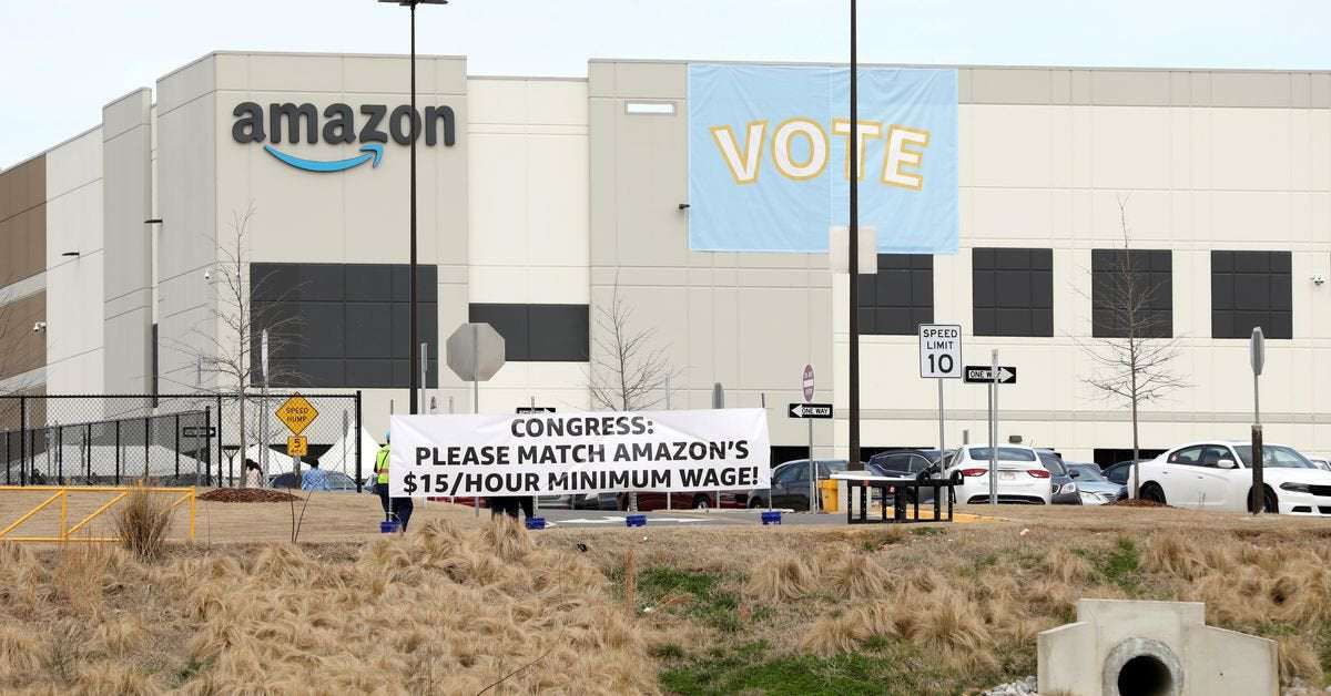 image for Union's evidence in Amazon vote 'could be grounds for overturning election', U.S. Labor Board says