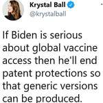 image for Joe Biden is preventing generic versions of the COVID vaccine from being produced, so that pharmaceutical companies can profit more from the pandemic