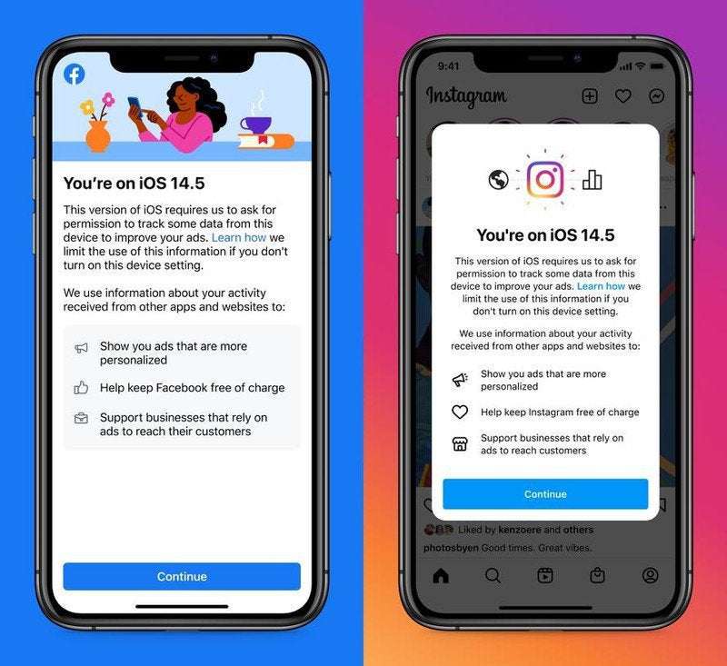 image for Facebook and Instagram threaten to charge for access on iOS 14.5 unless you give them your data