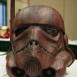 image for Hand carved Star Wars stormtrooper mask. May the 4th be with you!